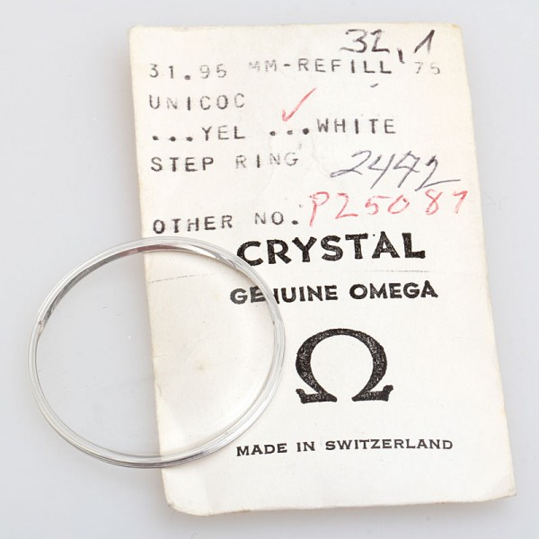 Omega Uhrenglas Crystal PZ5087 - für Omega DeVille Ref. 165.033