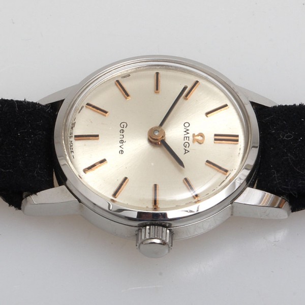 Omega Genéve Luxus Damenuhr von 1968 - NOS - orig Armband + Schließe + Box