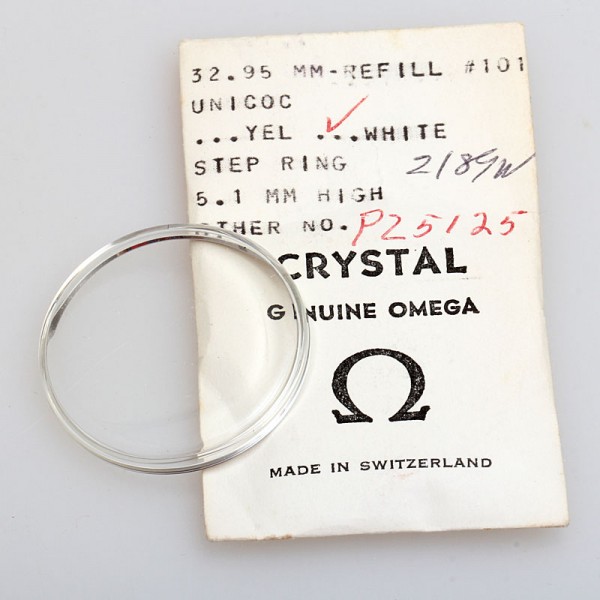 Omega Uhrenglas Crystal PZ5125 - für Omega Seamaster Cosmic 166.045